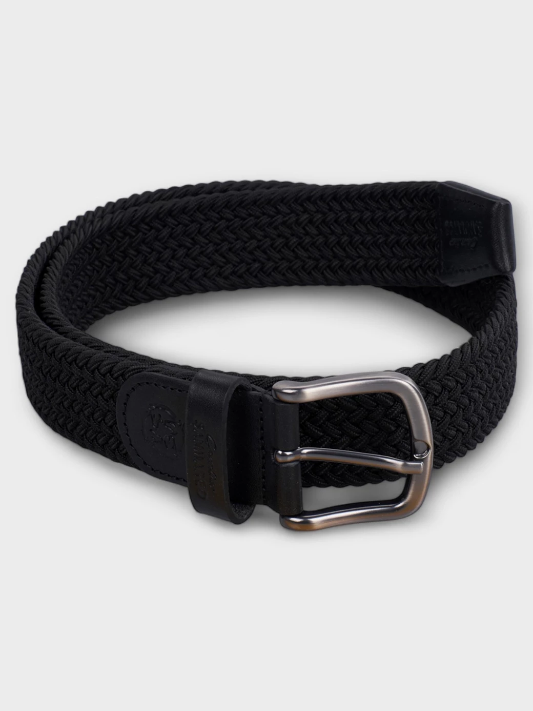 SANTORINI BLACK BRAIDED BELT