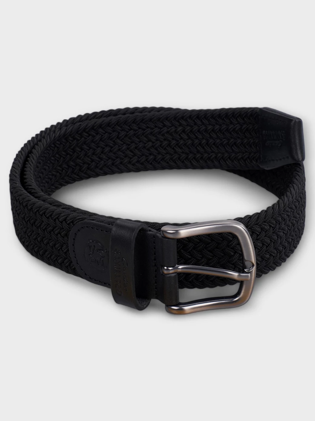 SANTORINI BLACK BRAIDED BELT 