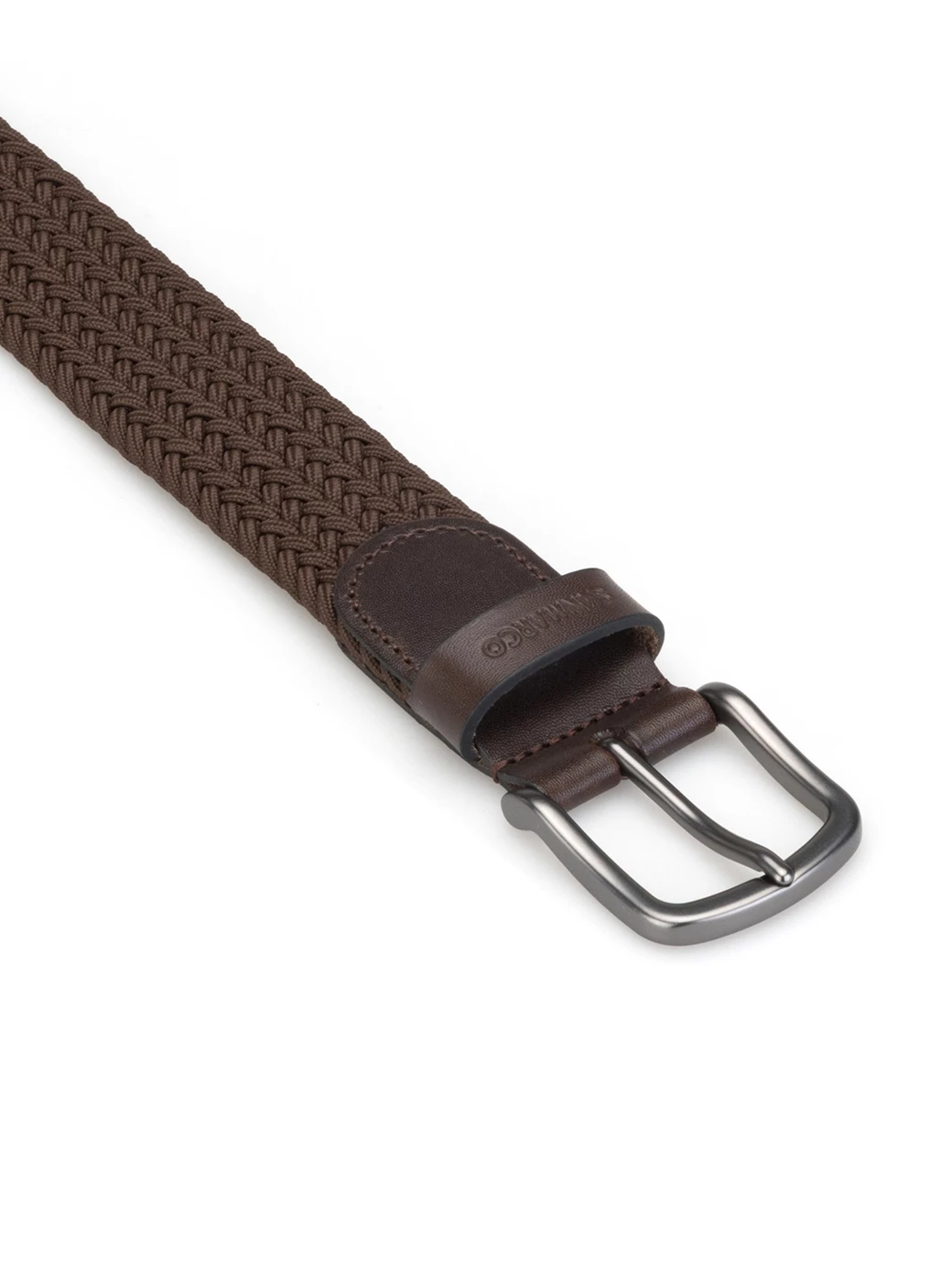 SANTORINI BROWN BRAIDED BELT 
