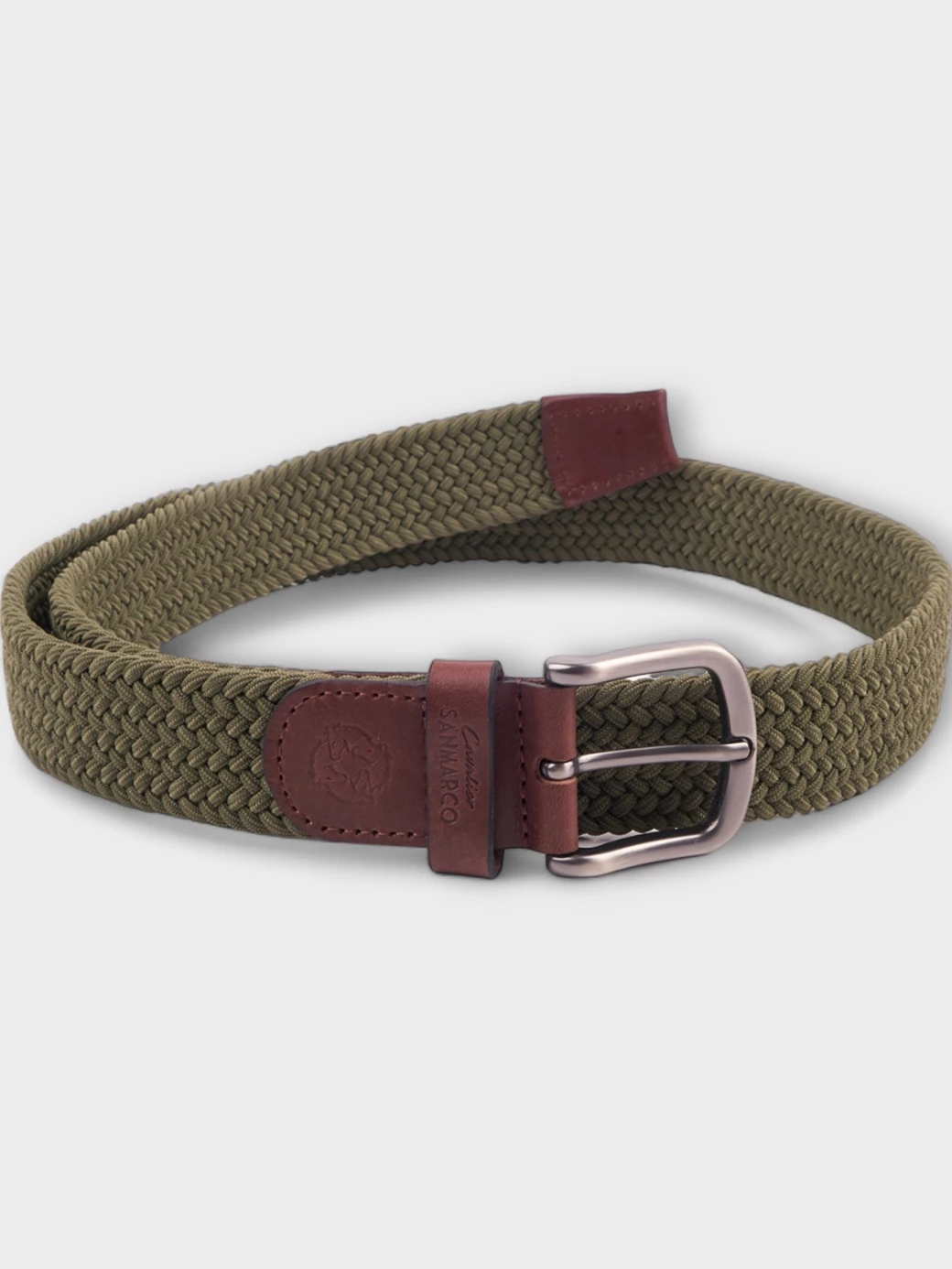 SANTORINI GREEN BRAIDED BELT 