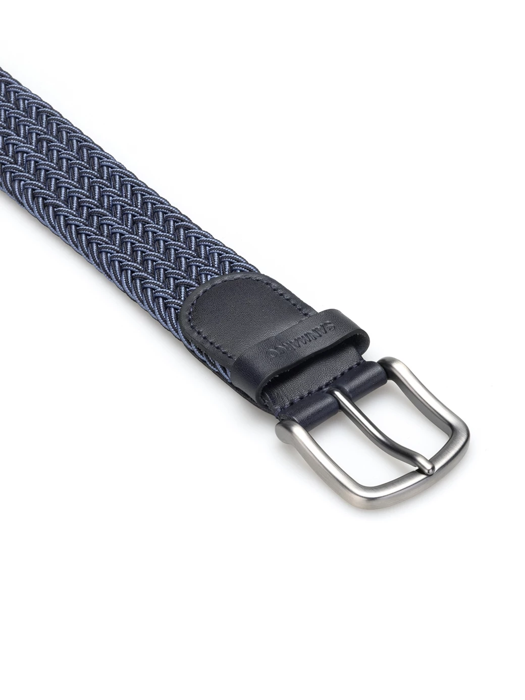 SANTORINI MELANGE BLUE BRAIDED BELT