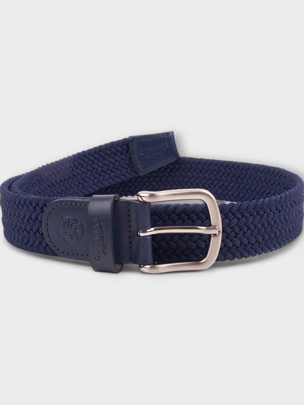 SANTORINI NAVY BRAIDED BELT