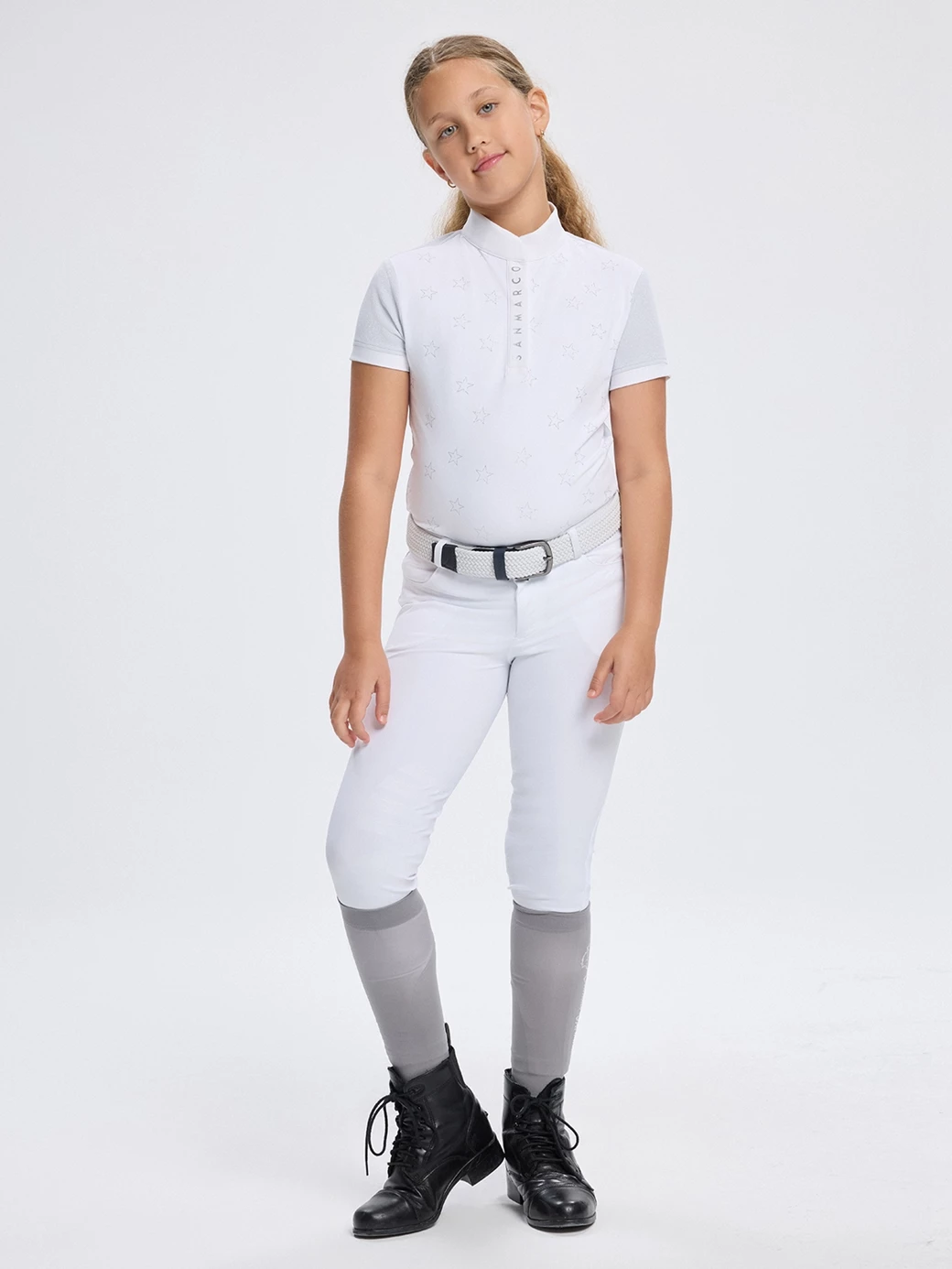 SILVER STAR SILVER GIRL'S COMPETITION POLO SHORT SLEEVE 