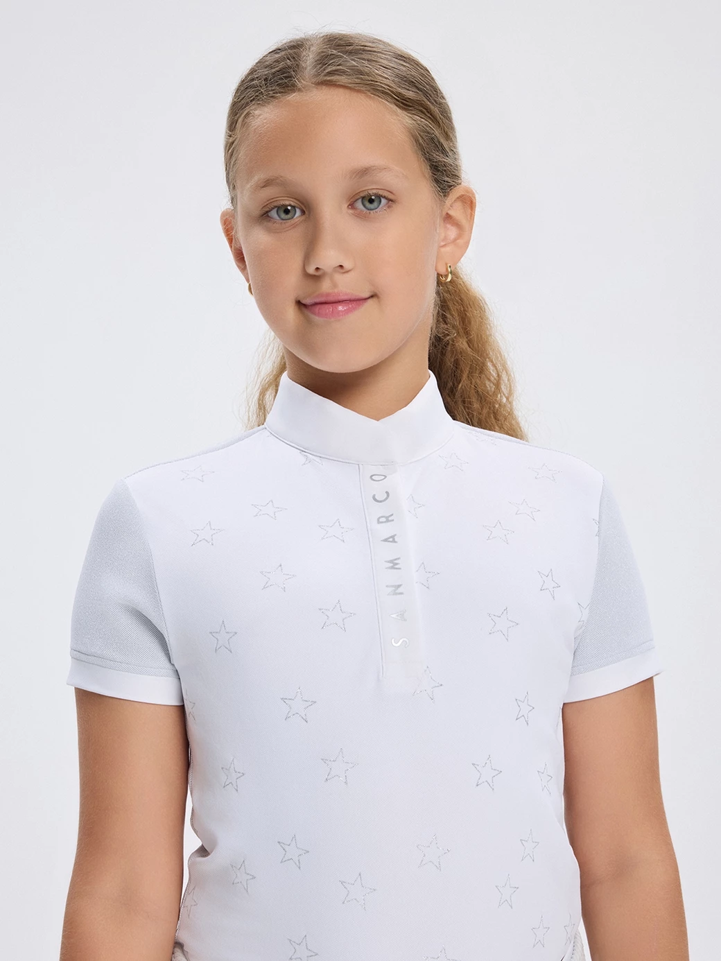 SILVER STAR SILVER GIRL'S COMPETITION POLO SHORT SLEEVE 