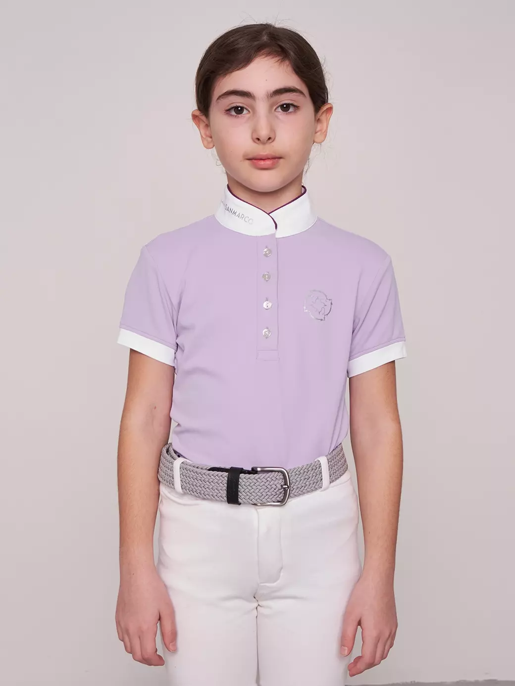 STAR LILAC KIZ ÇOCUK KISA KOL YARIŞMA POLO