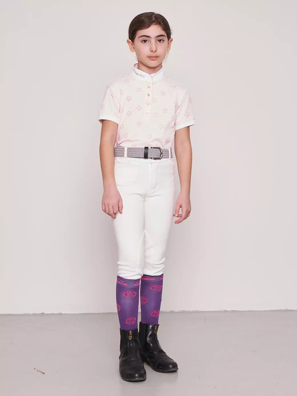 STAR PINK KIZ ÇOCUK KISA KOL YARIŞMA POLO