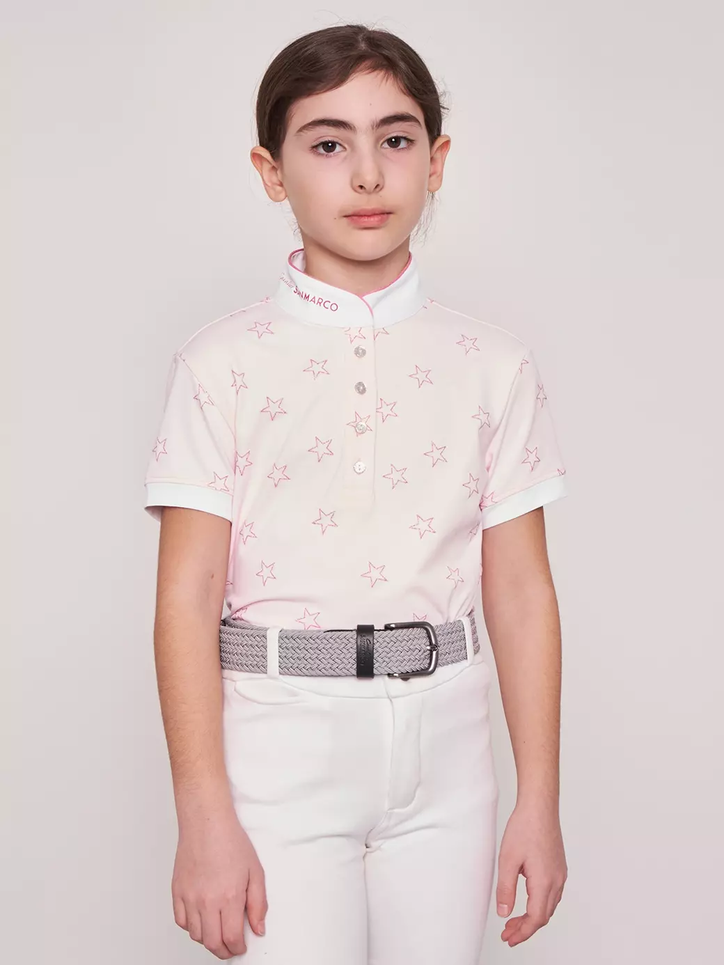 STAR PINK KIZ ÇOCUK KISA KOL YARIŞMA POLO
