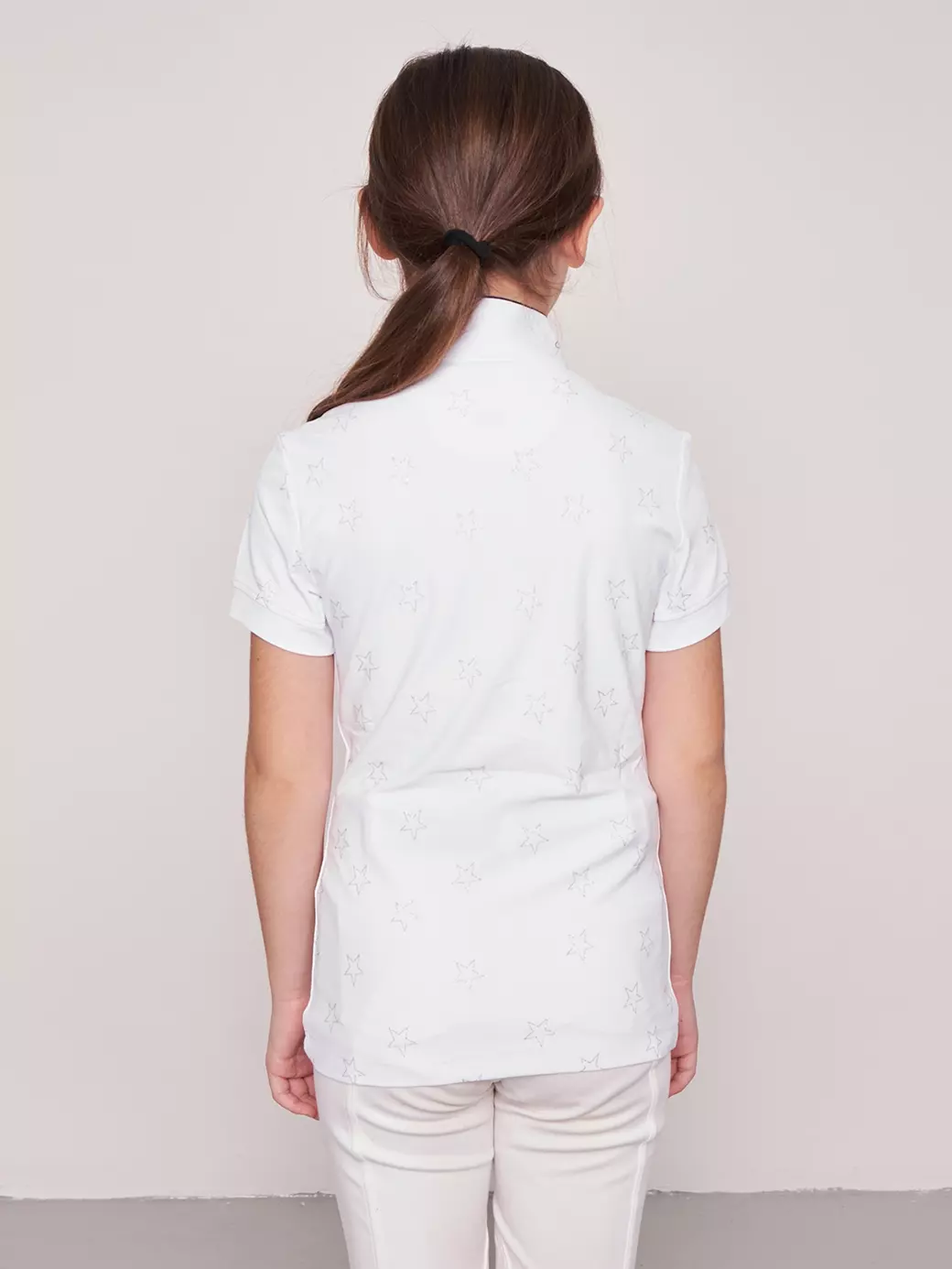 STAR WHITE KIZ ÇOCUK KISA KOL YARIŞMA POLO
