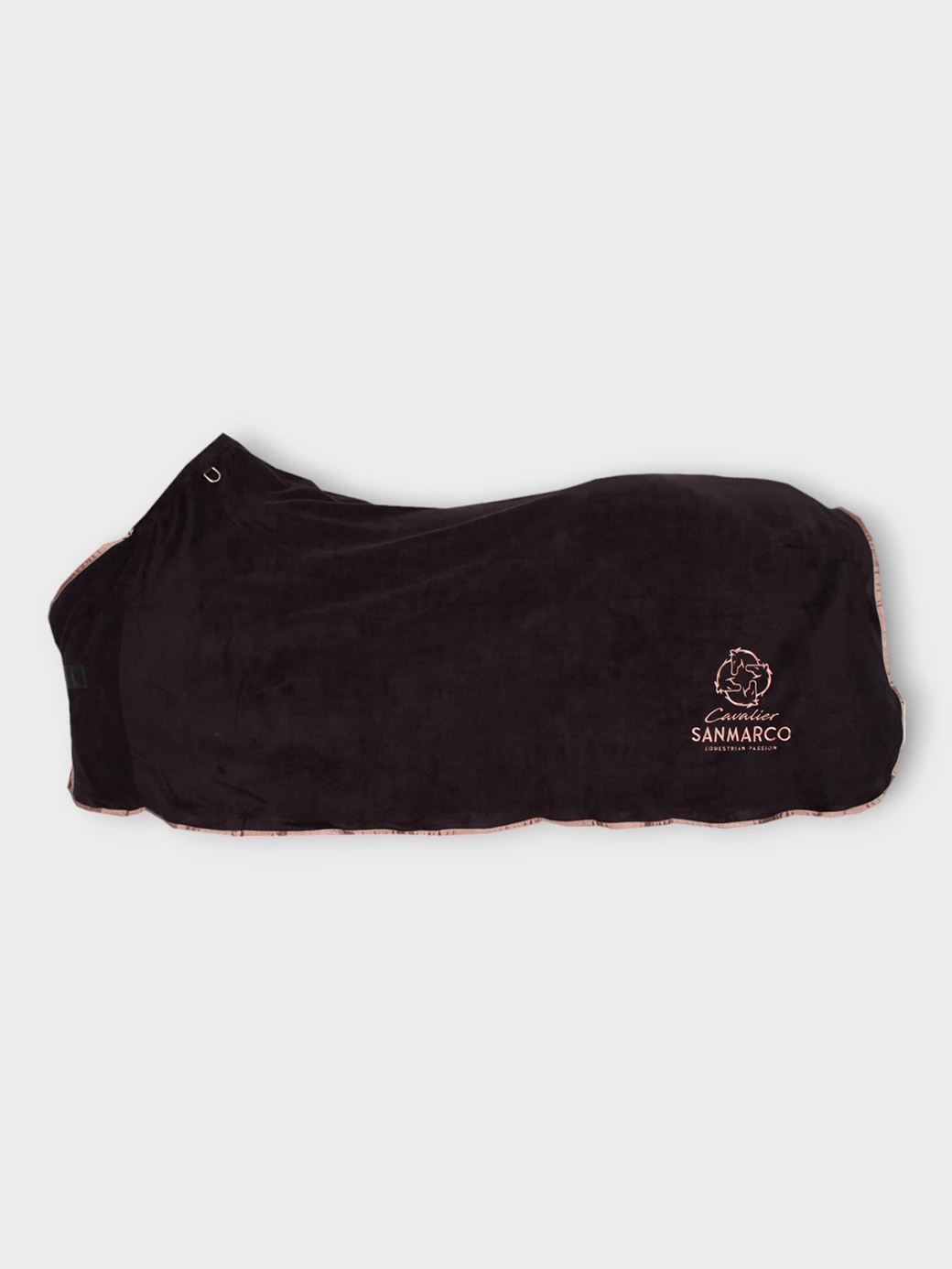 TORONTO-P BLACK/ROSE GOLD PONY - FLEECE BLANKET