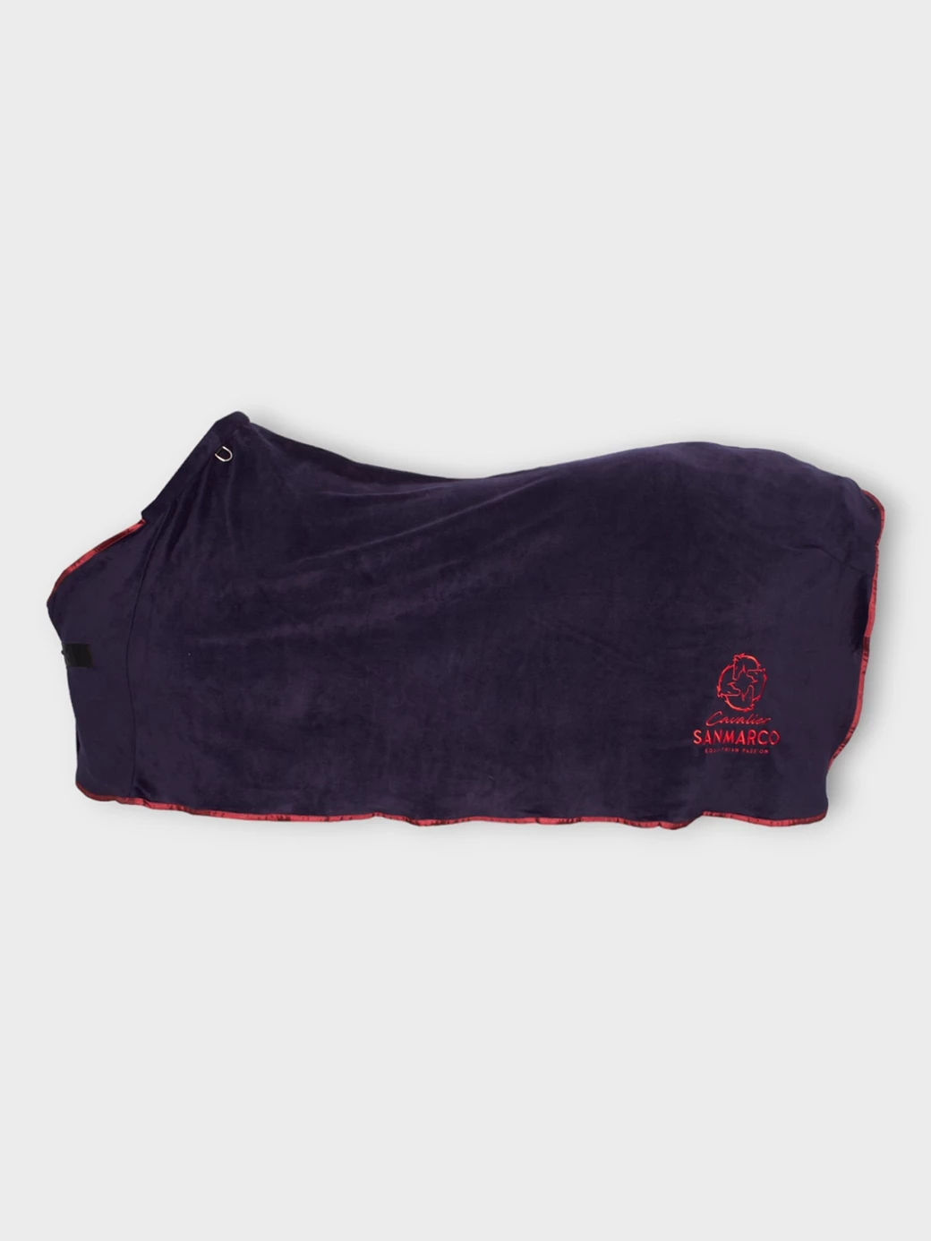 TORONTO-P NAVY/RED PONY POLAR BLANKET 