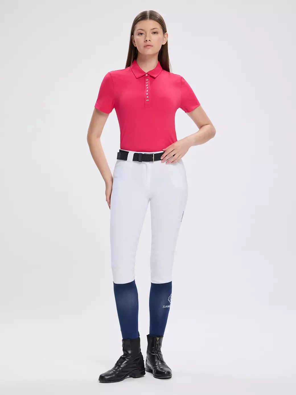VALENCIA FUCHSIA KADIN TECH ANTRENMAN POLO KISA KOLLU 