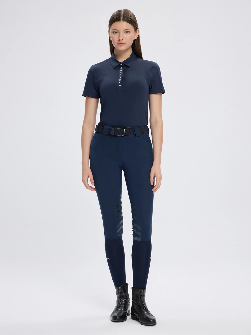 VALENCIA NAVY POLO TECH ALLANEMENTO DONNA A MANICA CORTA 