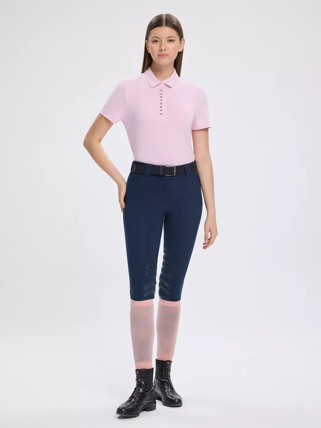 VALENCIA PINK KADIN TECH ANTRENMAN POLO KISA KOLLU 