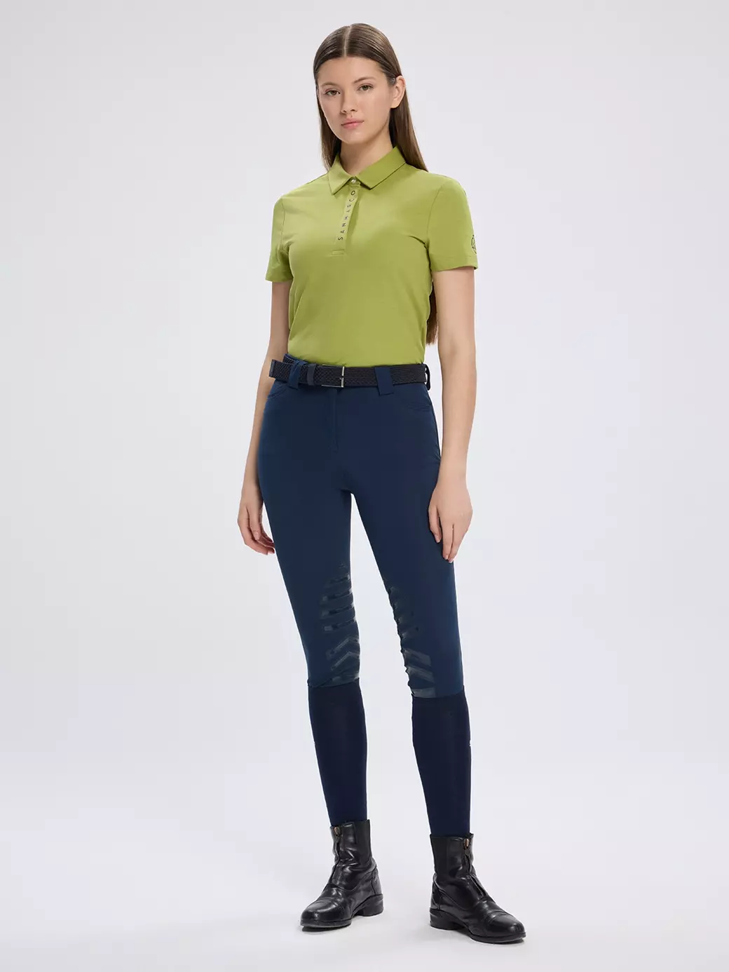 VALENCIA PISTACHIO GREEN KADIN TECH ANTRENMAN POLO KISA KOLLU 