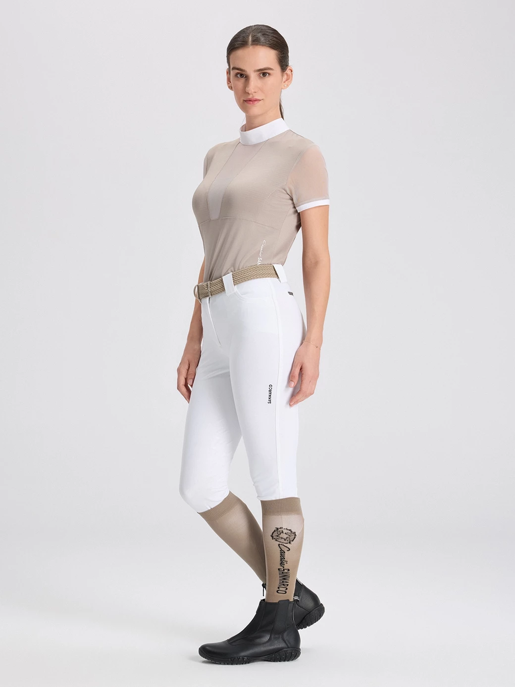 VERONA TAUPE WOMEN'S COMPETITION POLO SHORT SLEEVE