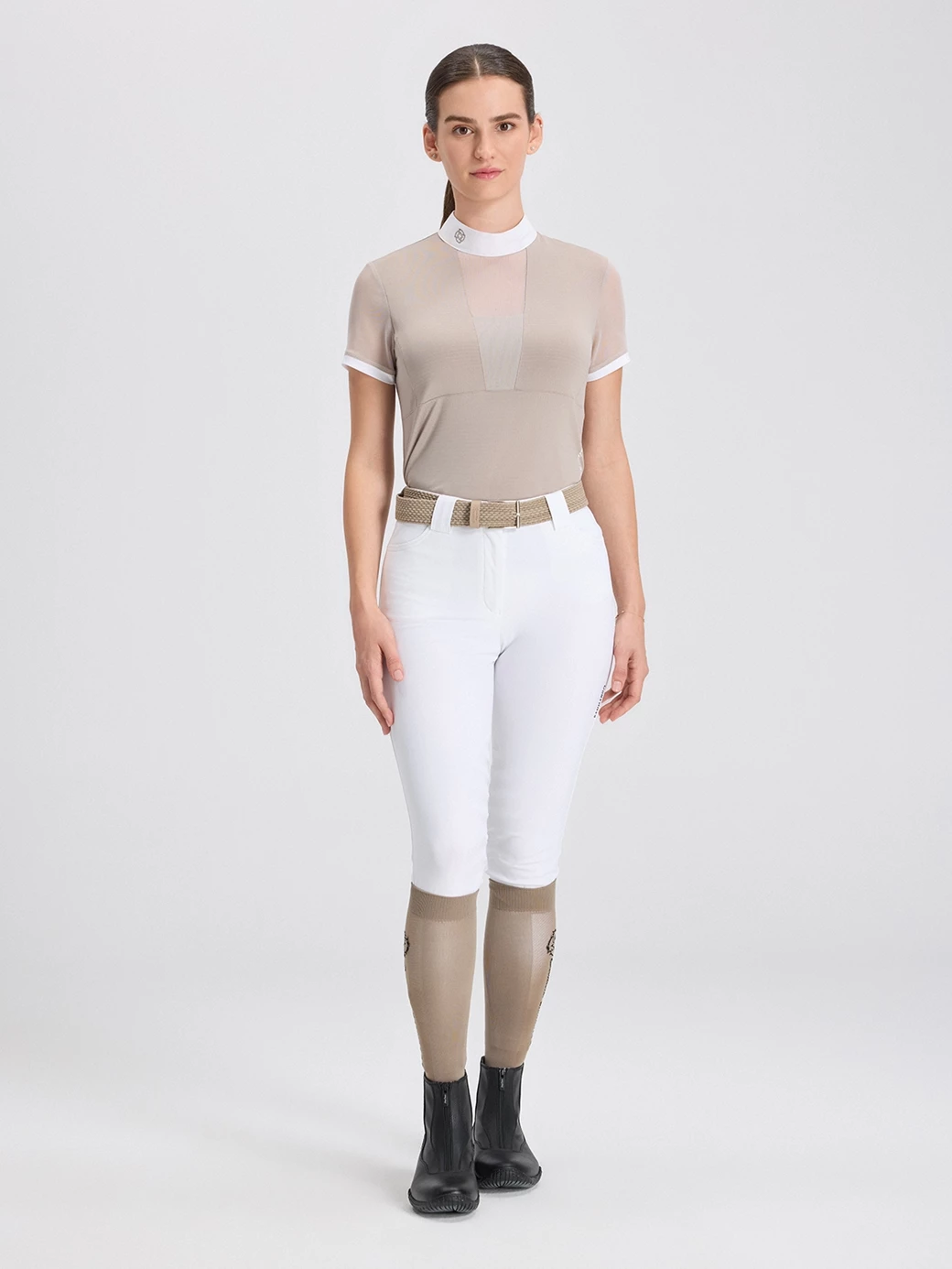 VERONA TAUPE WOMEN'S COMPETITION POLO SHORT SLEEVE 