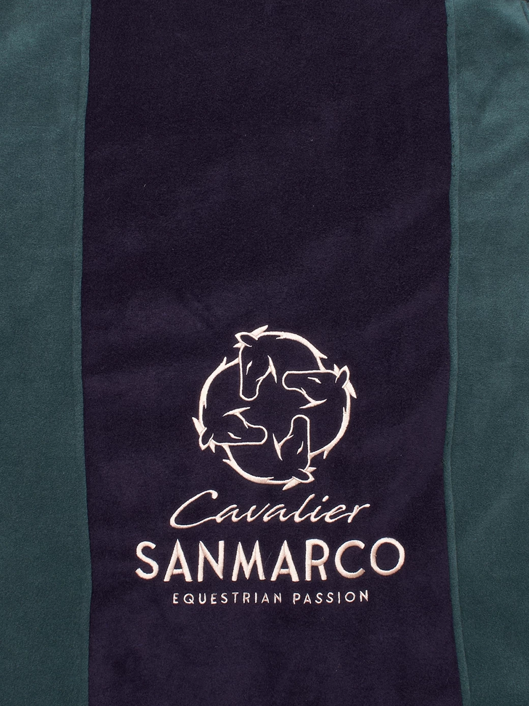 YORK GREEN/NAVY TWO COLOR FLEECE BLANKET