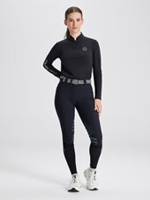 ASPEN BLACK MAGILETTA DONNA MANICA LUNGA QUARTER ZIP