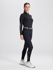 ASPEN BLACK MAGILETTA DONNA MANICA LUNGA QUARTER ZIP