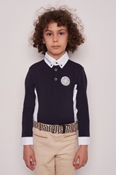 POLO DA CONCORSO RAGAZZO M/L   -   KIDS BOY   NAVY/WHITE