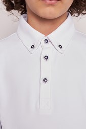 POLO DA CONCORSO RAGAZZO M/L   -   KIDS BOY   WHITE/NAVY