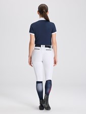 ENZA NAVY/WHITE POLO DA CONCORSO DONNA MANICA CORTA