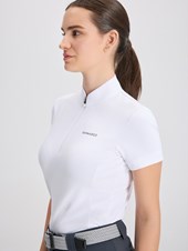ENZA WHITE POLO DA CONCORSO DONNA MANICA CORTA