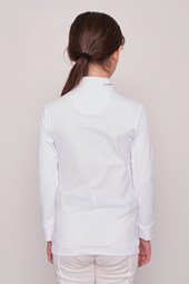 POLO DA CONCORSO RAGAZZA M/L   -   KIDS GIRL   WHITE/WHITE