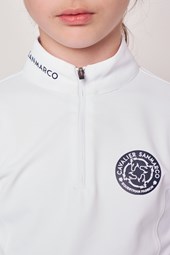 POLO DA CONCORSO RAGAZZA M/L   -   KIDS GIRL   WHITE/WHITE