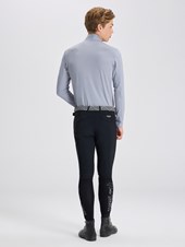 HELSINKI LIGHT GRAY MAGLIETTA MANICA LUNGA  UOMO QUARTER ZIP
