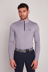 MAGLIETTA M/L  UOMO QUARTER ZIP   -   MEN   LIGHT GRAY/LIGHT GRAY