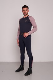 MAGLIETTA M/L DA UOMO   -   MEN   NAVY/BEIGE
