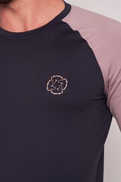 MAGLIETTA M/L DA UOMO   -   MEN   NAVY/BEIGE