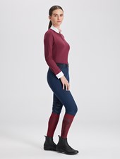 PAOLA BORDEAUX POLO DA CONCORSO DONNA MANICA LUNGA