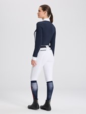 PAOLA NAVY/WHITE POLO DA CONCORSO DONNA MANICA LUNGA