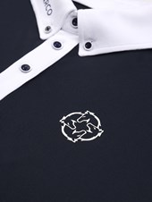 PAOLO NAVY/WHITE POLO DA CONCORSO UOMO MANICA LUNGA
