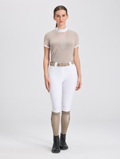 VERONA TAUPE POLO DA CONCORSO DONNA MANICA CORTA