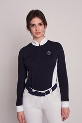 POLO DA CONCORSO DONNA M/L   -   WOMEN   NAVY/WHITE