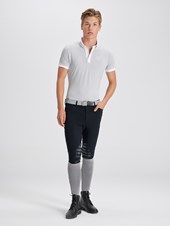 ZANNONE LIGHT GRAY POLO DA CONCORSO UOMO MANICA CORTA