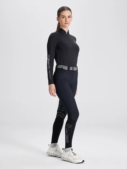 ASPEN BLACK MAGILETTA DONNA MANICA LUNGA QUARTER ZIP