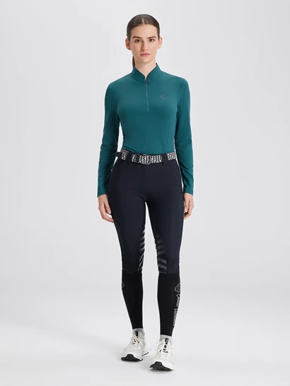 ASPEN GREEN MAGILETTA DONNA MANICA LUNGA QUARTER ZIP