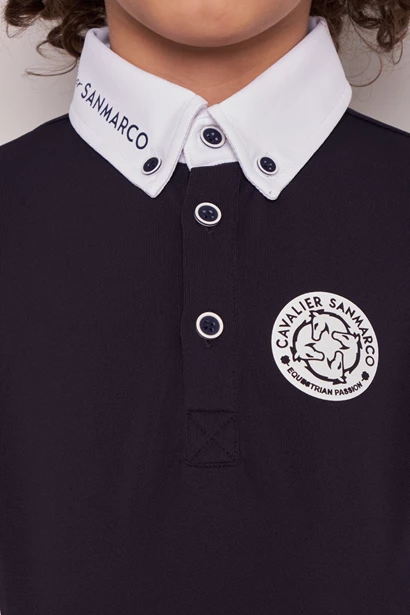 POLO DA CONCORSO RAGAZZO M/L   -   KIDS BOY   NAVY/WHITE