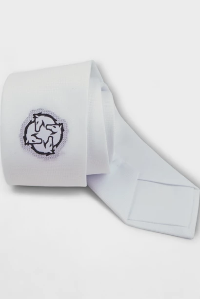 CRAVATTA DA CONCORSO   -   MEN   WHITE/WHITE
