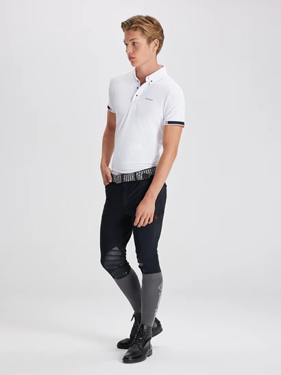ENZO WHITE POLO DA CONCORSO UOMO MANICA CORTA