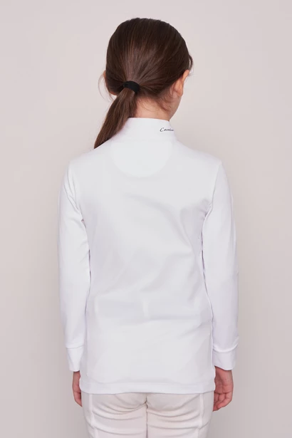 POLO DA CONCORSO RAGAZZA M/L   -   KIDS GIRL   WHITE/WHITE