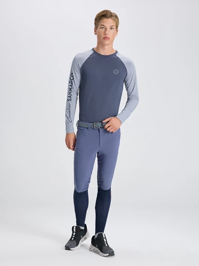 OSLO DARK GRAY/LIGHT GRAY MAGLIETTA MANICA LUNGA DA UOMO