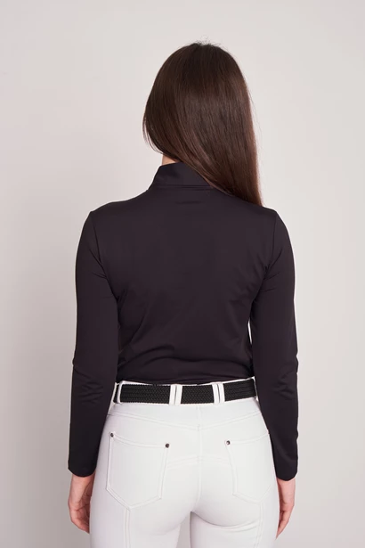 MAGILETTA DONNA M/L QUARTER ZIP   -   WOMEN   BLACK/BLACK