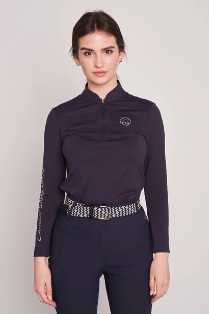 MAGILETTA DONNA M/L QUARTER ZIP   -   WOMEN   NAVY/NAVY
