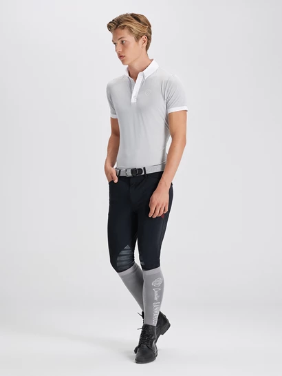 ZANNONE LIGHT GRAY POLO DA CONCORSO UOMO MANICA CORTA