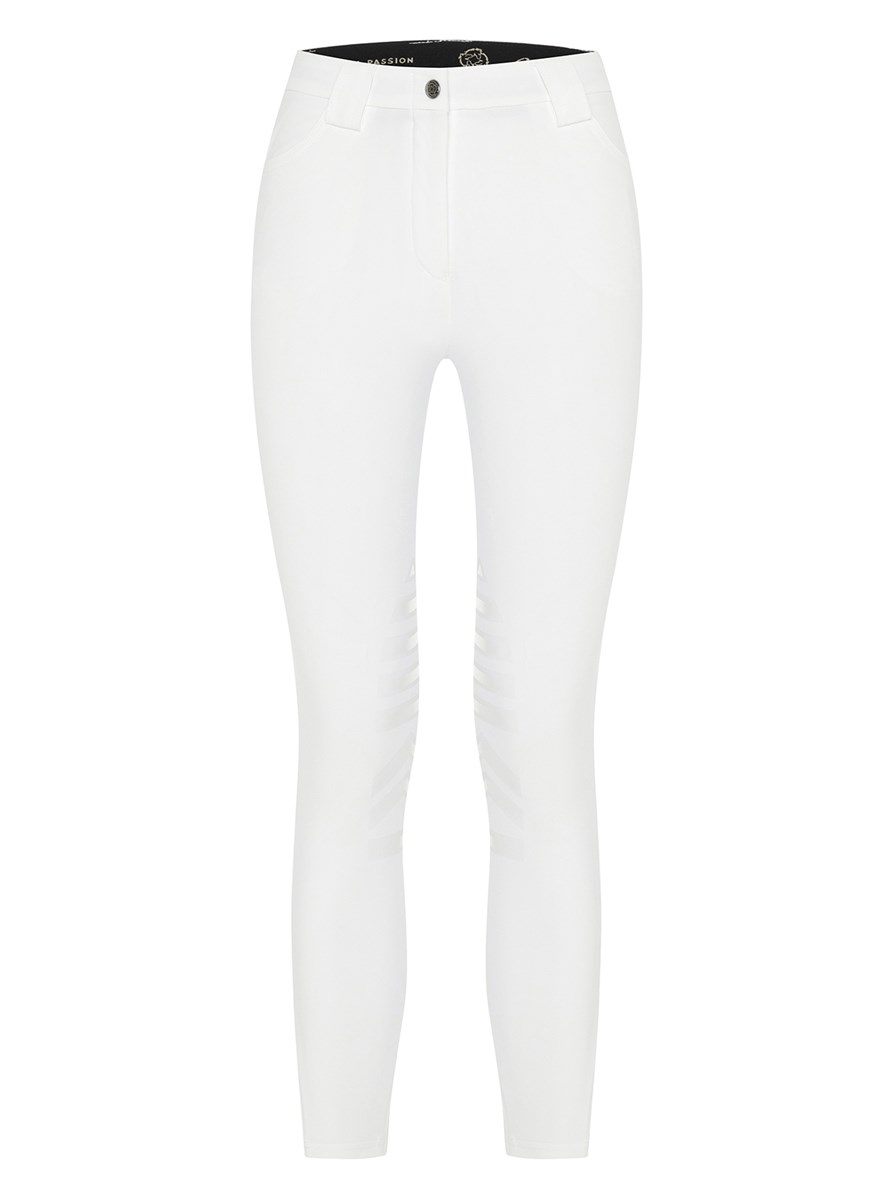 ALEA-W WHITE WOMEN'S KNEE GRIP PRO WINTER BREECHES